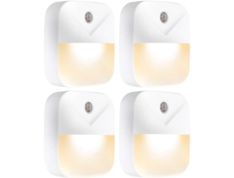 Aultra Night Light Luces nocturnas LED que se enchufan en la pared: sensor súper inteligente de atardecer a amanecer activado, encendido y apagado ...
