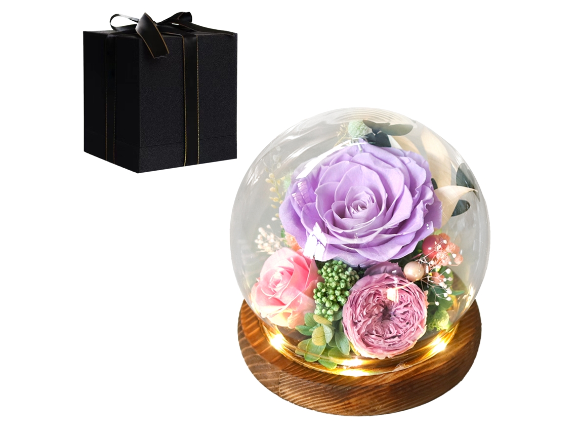 Rosa eterna para madre, maestra, Día de la Mujer, Día de San Valentín