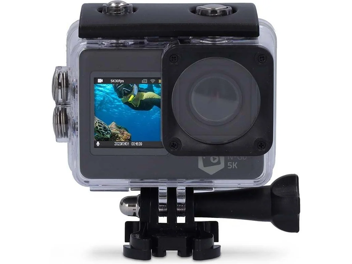 Action Cam NEDIS ACAM71BK (5K - 16 MP - Wi-Fi) 