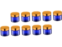 12 Pièces Frasco De Crème Azul Verre Pot Cosmétiques Pour Échantillons Savon Et Corporelle