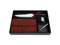 Vlrla-2026novoset De Regalo De Cuaderno De Cuero Retro Y Pluma Estilográfica