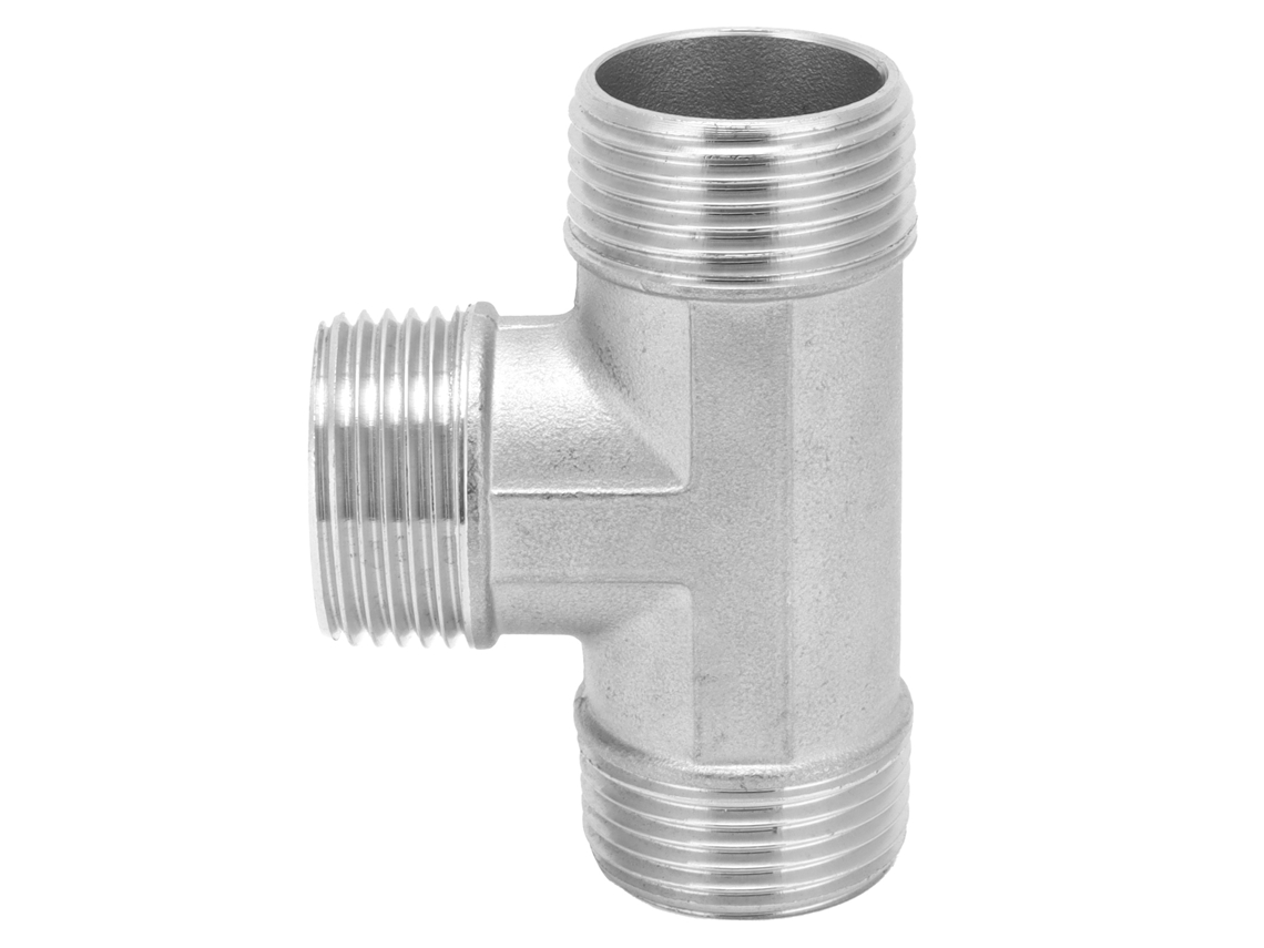 Conector En T Con Rosca Macho G1in, Adaptador De Tubería De Acero Inoxidable, Herramienta De Fontanería.