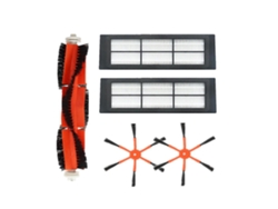 5 filtros HEPA para cepillos laterales y rodillos, compatibles con Roborock S50 y S51.