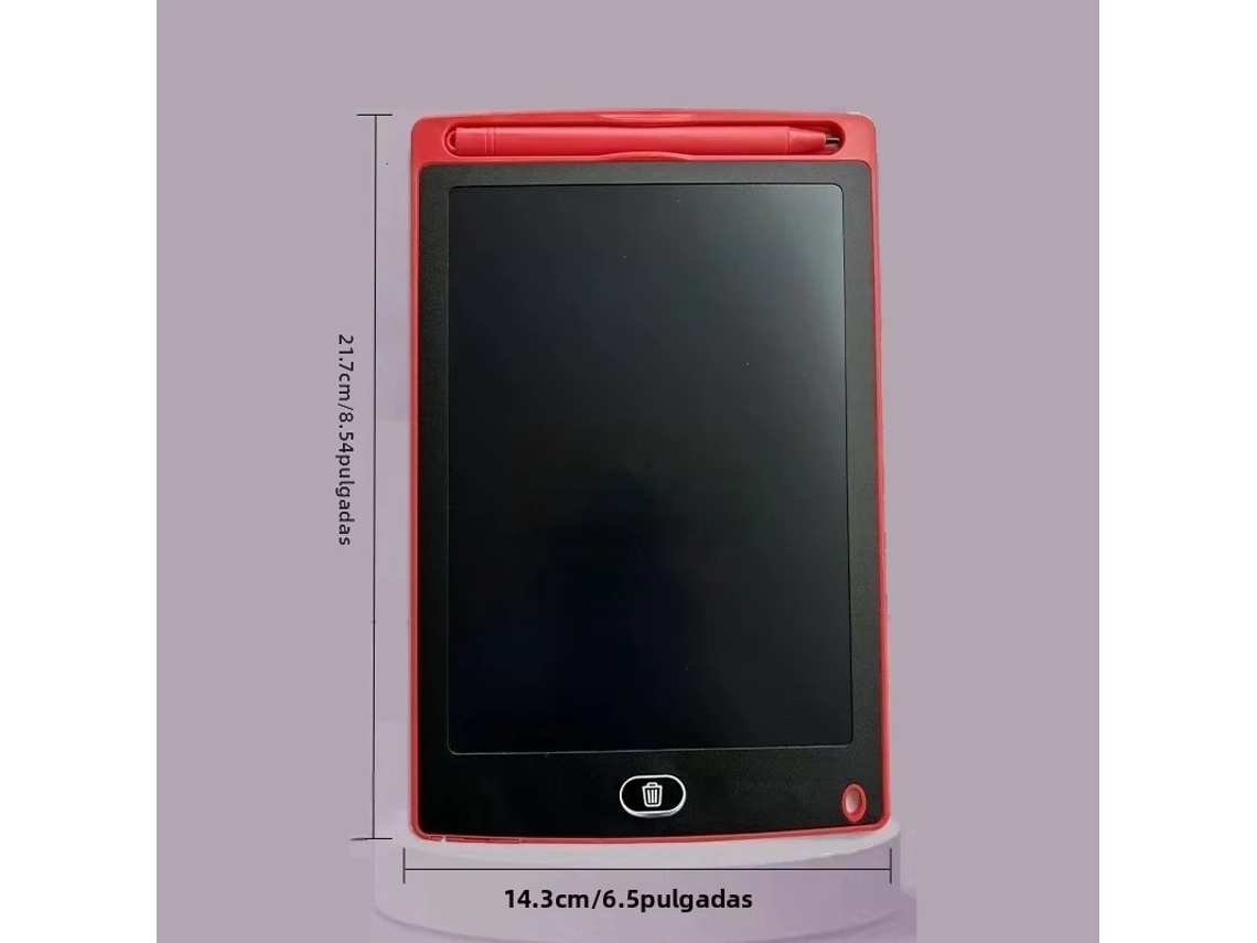 Tableta De Escritura Lcd (roja De 8,5 Pulgadas), Tablero De Dibujo, Tablero De Dibujo Para Niños, Pizarra De Juguete Para Escribir