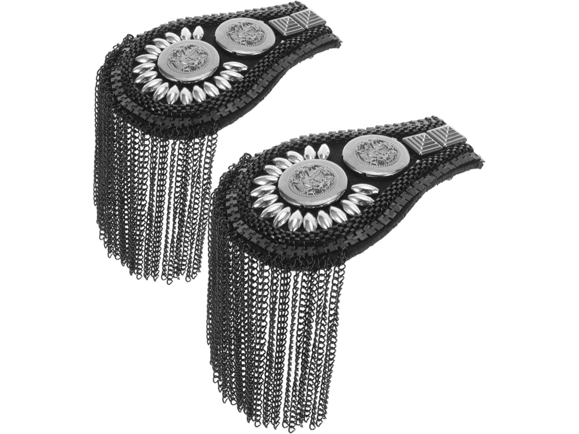 Hombreras Elegantes De 2 Piezas Con Borlas Y Cadenas, Joyería Decorativa Para Hombros, Ideales Para Chaquetas Y Conjuntos.