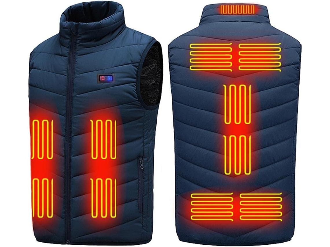 Veste Chauffante Électrique - Lavable Usb 3 Temperaturas 11 Zonas Chauffantes Couche De