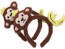2pcs Bandeaux Oreilles De Singe En Peluche Marron Doux Y Léger Para Costume Animal Cosplay Fête ...