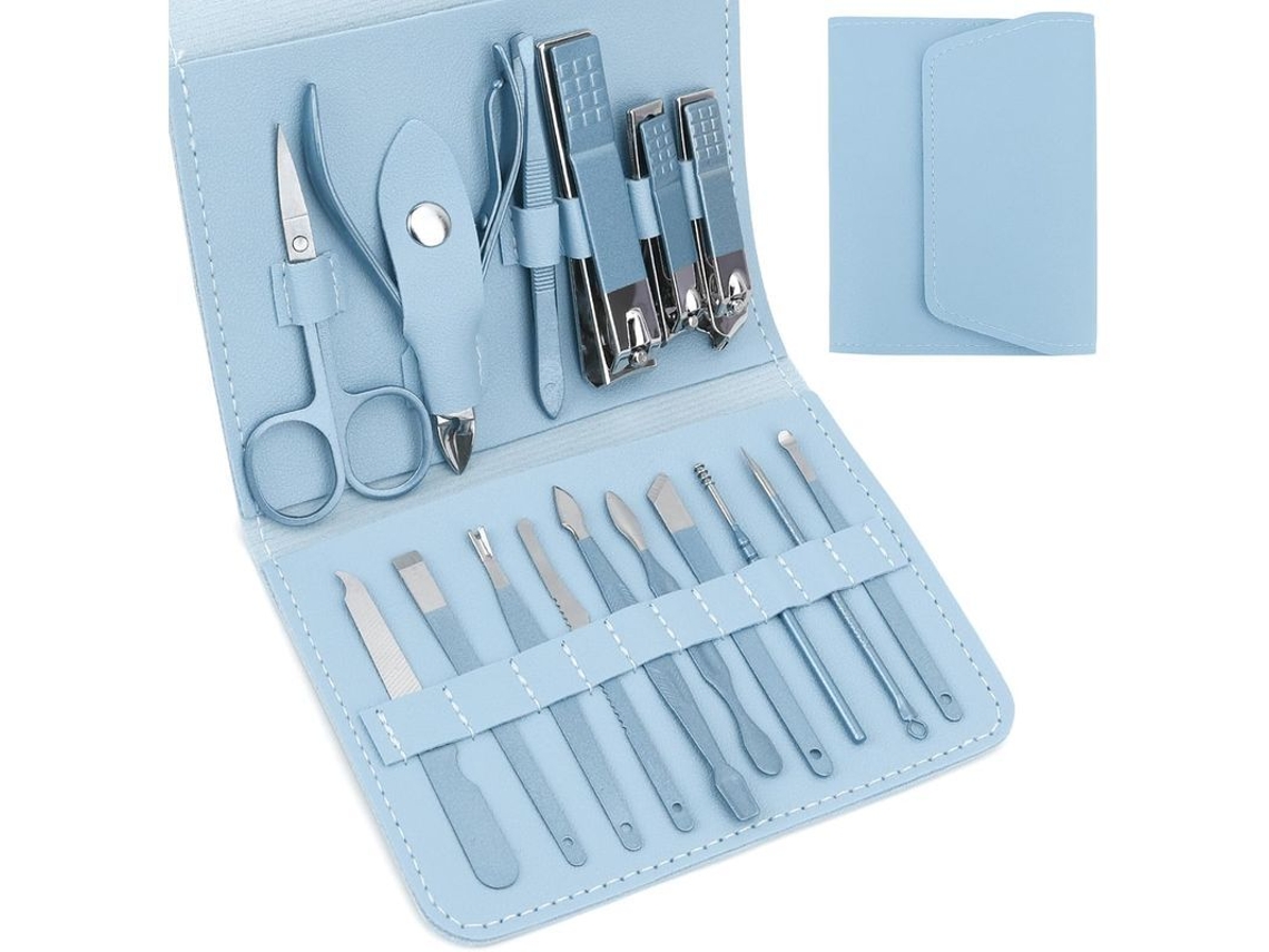 Kit De Viaje De 16 Piezas Para Manicura Y Pedicura: Herramientas Para Hombres Y Mujeres.