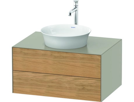 DURAVIT Tulip blanco, mueble de baño colgado en la pared, ancho 800 x fondo 550mm, con 2 cajones, con tecnología tip-on, WT49850