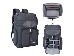 Mochila de lona a prueba de golpes, trípode y bandolera compatible con cámaras Nikon, Canon y Sony DSLR Facpoet