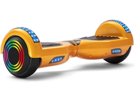 Hoverboard E-RIDES 6.5WF-GOLD-2 Amarillo (Autonomía: 12 km - Velocidad Máx: 12 km/h)