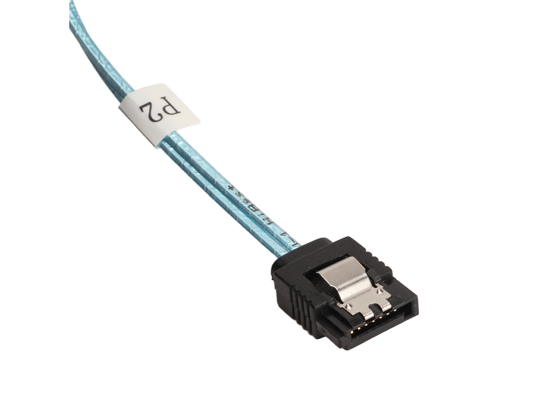 Cable Mini Sas Sff 8087 A 4 Sata De 12 Gbps Con Contactor Chapado En Oro, 0,5 M, Alta Flexibilidad.