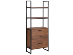 Estante/Librería BELIANI Tifton de MDF Madera oscura 61x32x158