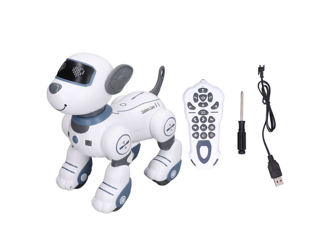 Ats-perro Robot Rc Inteligente Para Niños Con Luz Bailar Y Hacerse Caballito Juguete Regalo De Cumpleaños