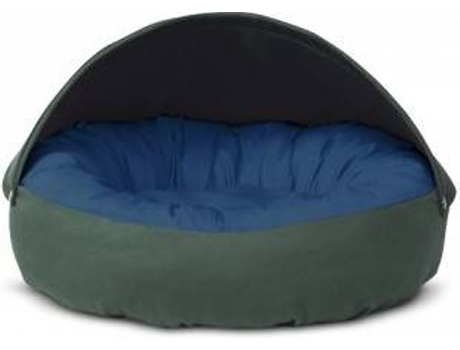 Cama Redonda para Perros y Gatos GAUTY Tela de sarga (Azul y Verde - 57 cm)