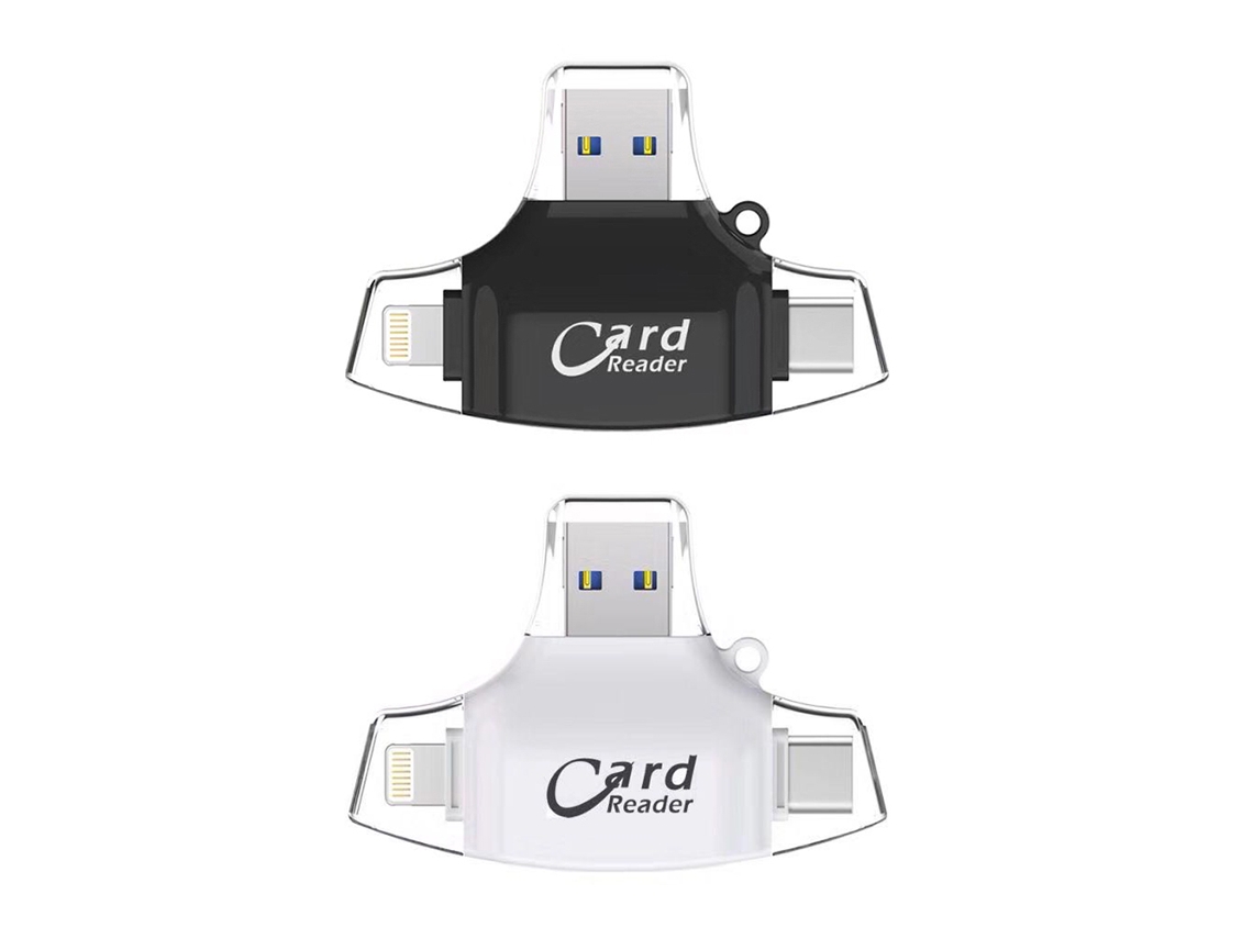 2026-lector De Tarjetas Multifunción 4 En 1 Compatible Con Ordenador Y Móvil, Lector Otg Universal Para Tarjetas Tf Y Sd