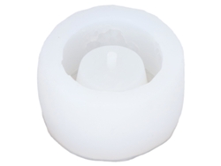 Molde De Silicona Para Maceta Redonda Con Orificio De Drenaje, Ideal Para Manualidades Con Suculentas.