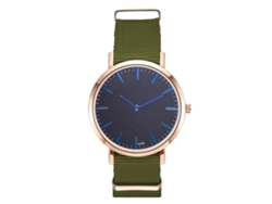 Reloj De Pulsera Analógico De Cuarzo Con Correa De Nailon, Estilo Moderno (verde)
