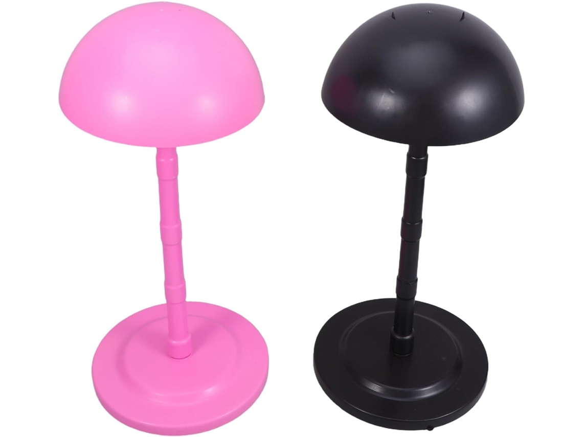 Soporte Independiente Sombreros Juego 2 Negro Organizador Gorras Béisbol Materiales Duraderos Mostrador Hogar