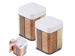Dispensador de sal y pimienta 4 en 1 - caja de condimentos NEVEANCE