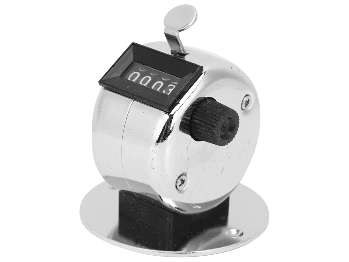 Contador Manual Mecánico De 4 Dígitos Mini Presión Manual Herramienta De Conteo Portátil