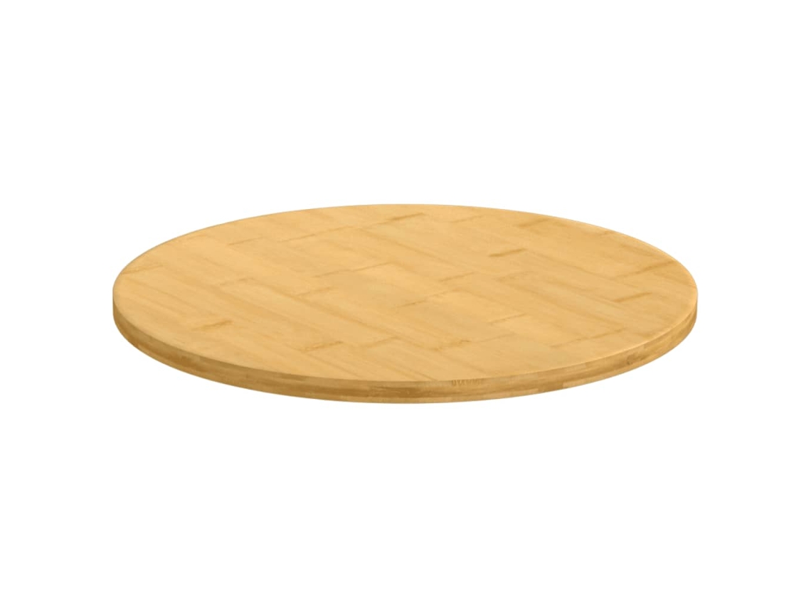 Tablero De Mesa | Tablero De Escritorio | Superficie De Mesa De Bambú Ø50x1,5 Cm