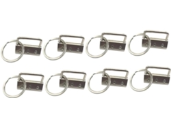 50 Llaveros Metálicos Con Cadena Para Accesorios Y Correas De Equipaje, Resistentes A La Corrosión.