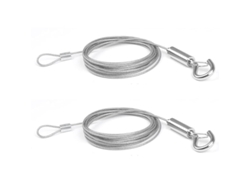 2pcs Cavo Inox 2m Gancho Para Roupas/ Luzes/ Fotos Apoio Máx 30kg Ajustável