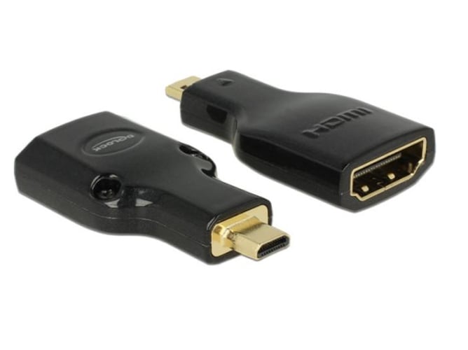 Adaptador DELOCK HDMI Micro-D/HDMI-A, M/F, 4K