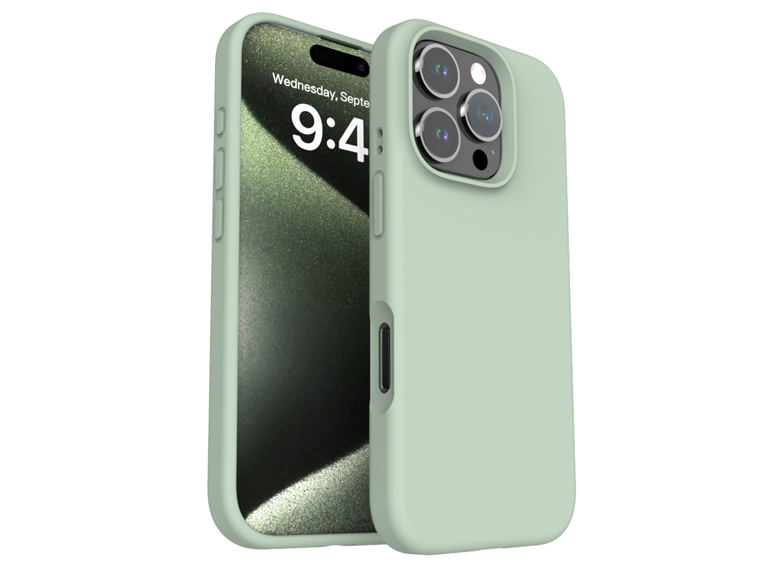 (verde Cobre, Iphone 14 Pro Max) Funda Para Teléfono Sencilla De Color Liso, Resistente A Caídas, Compatible Con Iphone, Silicona Líquida.