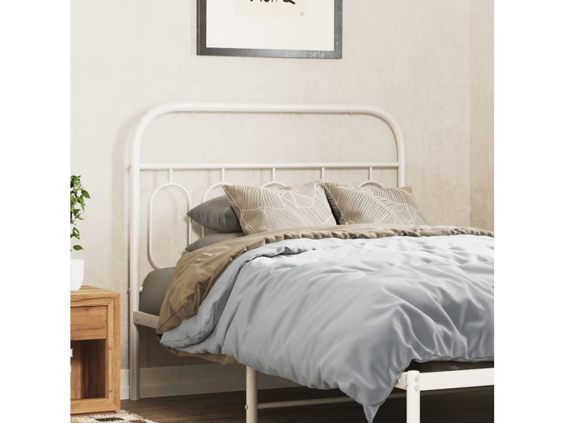 Cabecero De Metal Blanco 100 Cm
