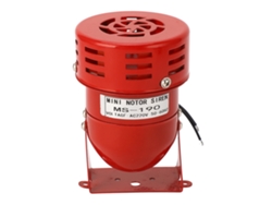 Alarma De Motor Industrial Timbre Rojo Acero Clarinete Mini Sirena Buzzer Para Coches Ca220v