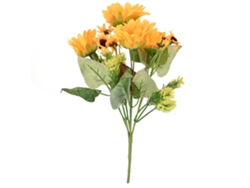 RNEMITERY Ramo de Flores Artificiales de Crisantemo y Flor de Sol para Decoración de Hogar, Oficina y Fiestas