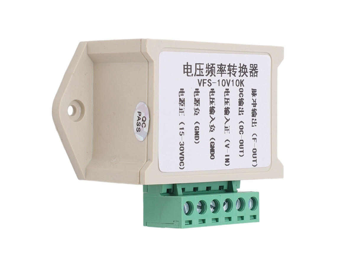 Módulo Convertidor De Voltaje A Frecuencia Con Entrada De 0-10 V Y Salida De Onda Cuadrada De 0-10 Khz, Con Carcasa De Abs.
