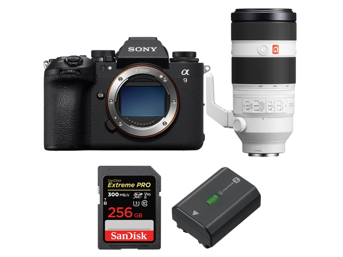 Sony A9 Iii + Fe 100-400mm F/4.5-5.6 Gm Oss + 1 Sandisk 256gb Uhs-ii 300mb/s + 1 Sony Np-fz100 + Ebook “20 Consejos Para Fotos Que Impactan”