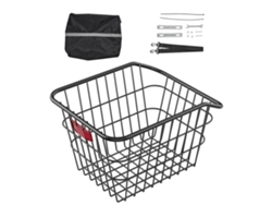 Cesta Trasera para Bicicleta Resistente, Fácil de Montar, Capacidad Hasta 22 kg, Ideal para Transportar Tekmaquinas.