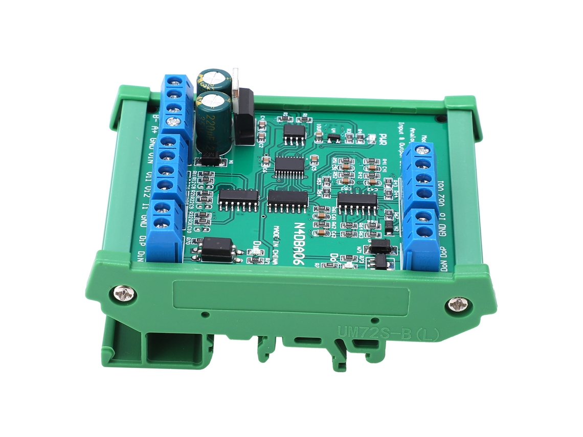 Módulo De Entrada/salida Analógico-digital De 8 Canales Rs485 Dc12v N4dba06 14-34ma