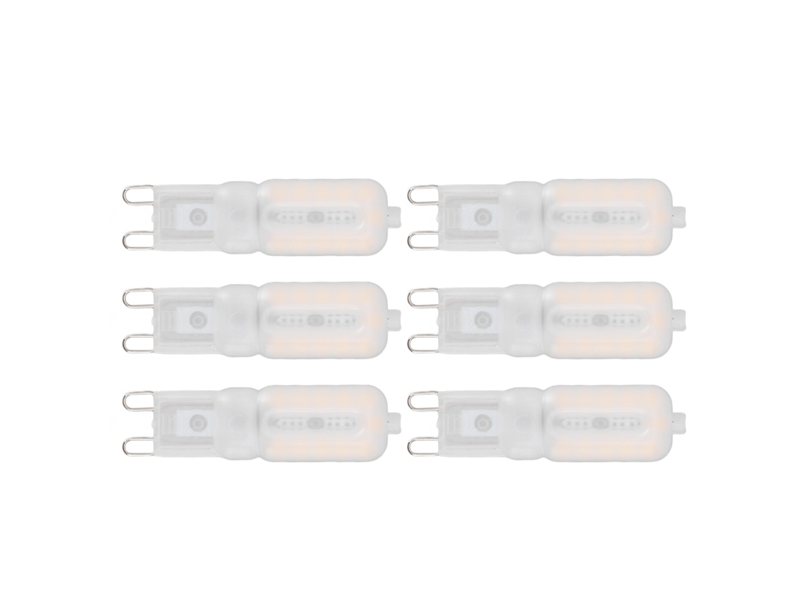 2026-bombilla G9 Led Regulable 5w 22 Led Luz Cálida Ahorro Energía Protección Ojos 6pcs 220v Para Lámparas Techo Y Mesa