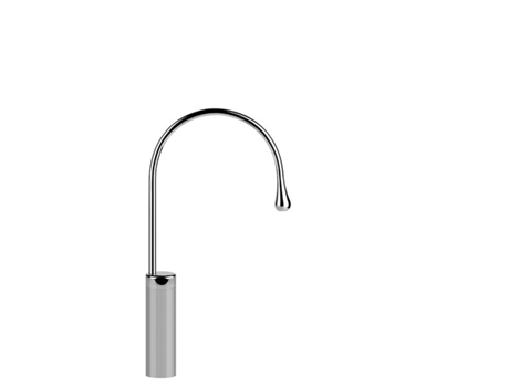 GESSI Goccia caño de lavabo versión alta, sin desag&uuml,e, 244 mm de proyección, caño giratorio 360 grados, 33859