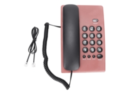 Teléfono Fijo Multifuncional Con Cable, Sin Batería, Para El Hogar, La Oficina O El Hotel, Color Rosa Kxt504