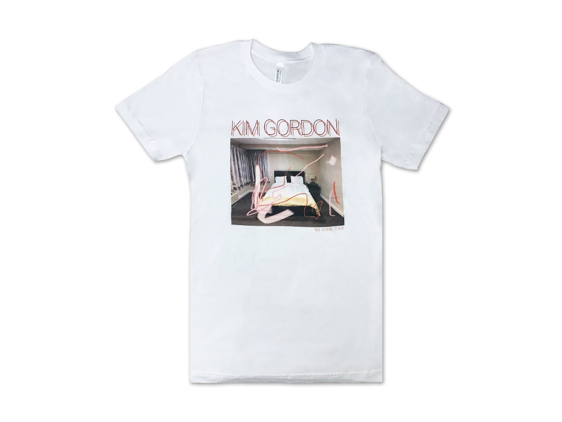 Kim Gordon No Home Tour white T-shirt Rockinstone Unisex Adults Best Sellers Size:l