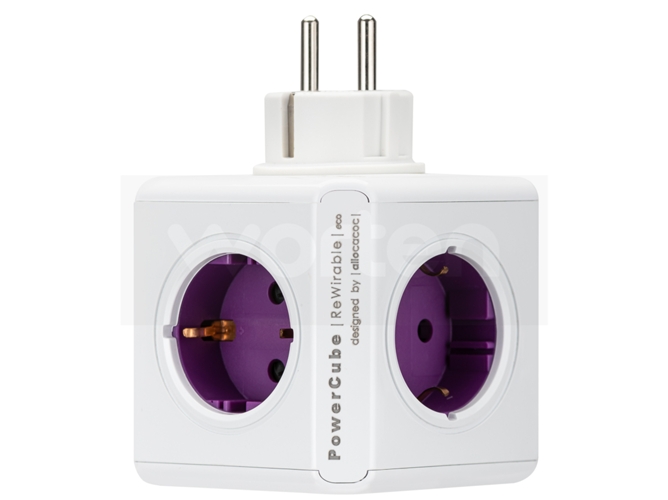 PowerCube ALLOCACOC ReWirable USB morado (Europa - 250V)