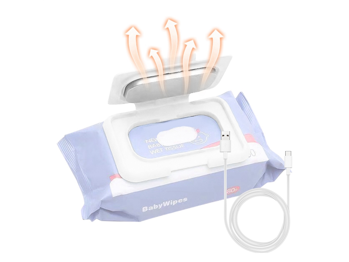 Calentador Portátil Usb Para Toallitas Húmedas Para Bebés, Ideal Para Viajes - Azul/rosa/blanco