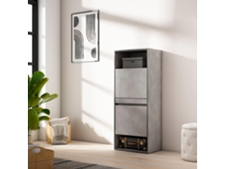 Zapatero, 60x145x35 cm, Dormitorio, habitación, Mueble auxiliar, Cemento SKRAUT HOME