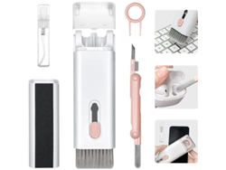 Kit De Limpieza Electrónica 7 En 1 Para Teclados, Teléfonos Móviles, Portátiles, Monitores Y Cámaras - Rosa