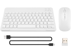 Conjunto de teclado y ratón Bluetooth con cable: ultradelgados y silenciosos, ideales para tabletas y ordenadores. SFUSHOS