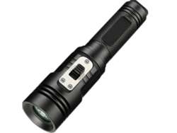 Antorcha de buceo LED Linterna subacuática profesional impermeable Antorcha de buceo de 1100 lúmenes para 100 m bajo el agua Negro YEMAESRE