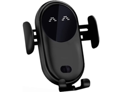 Cargador Inalámbrico Para Coche De 10 W Con Soporte Automático Y Sensor De Inducción Azul.