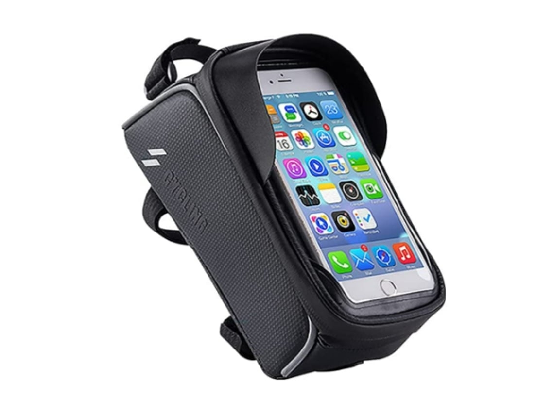 Bolsa para teléfono de bicicleta impermeable con pantalla táctil, de SAISIYIKY.
