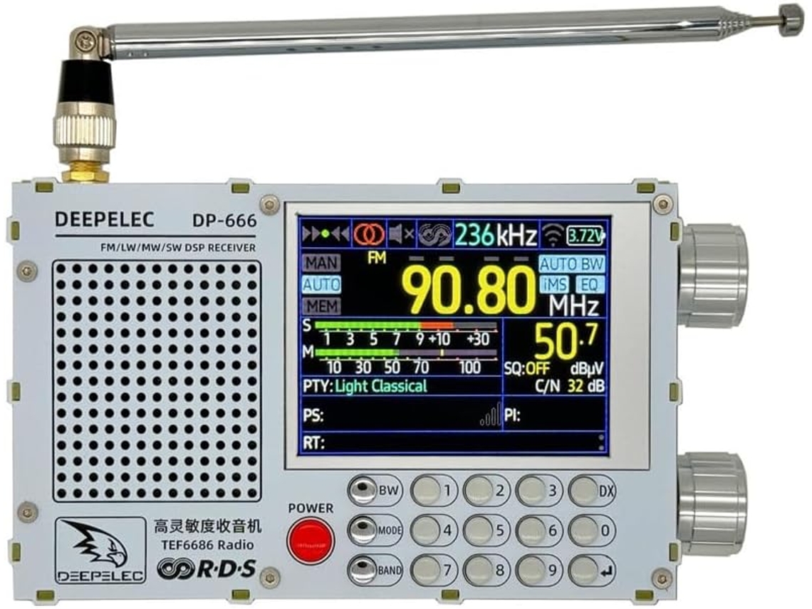 Radio Dp 666 Tef6686, 5000 Mah, Alta Sensibilidad, Banda Completa Fm/am.